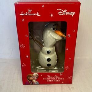 Hallmark Keepsake Disney Frozen‎ Olaf 1HCM2166 Blown Glass Tree Ornament